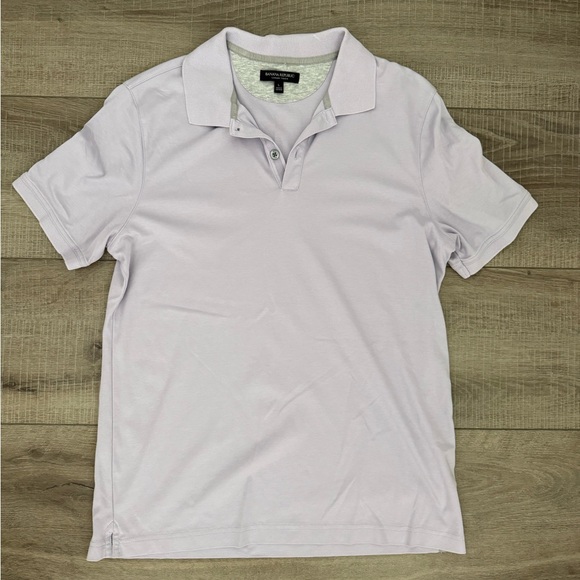 Banana Republic Lavender Purple Polo Luxury Touch Size Large - Picture 1 of 4